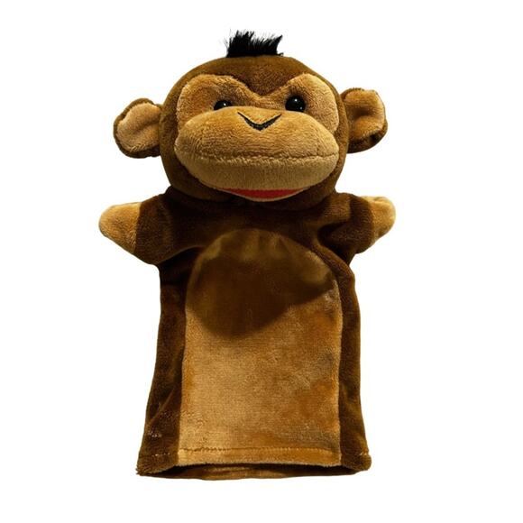 Melissa & Doug Safari Buddies Giraffe & Monkey Hand Puppets Plush Stuffed Animal - Picture 5 of 6